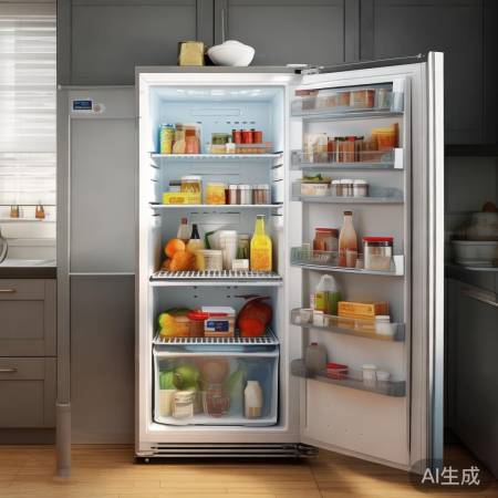 冰箱过载，冷气受阻，警报声起。