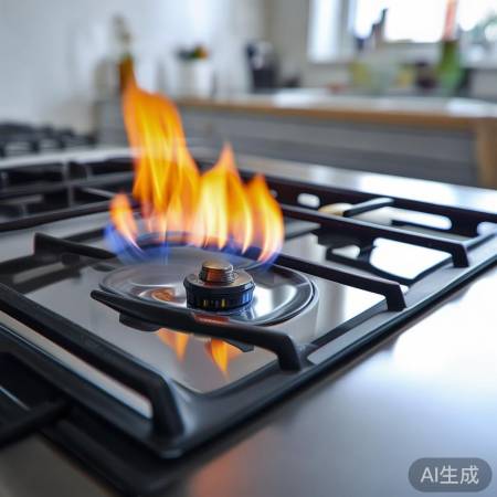 燃气灶易操作，火焰均匀
