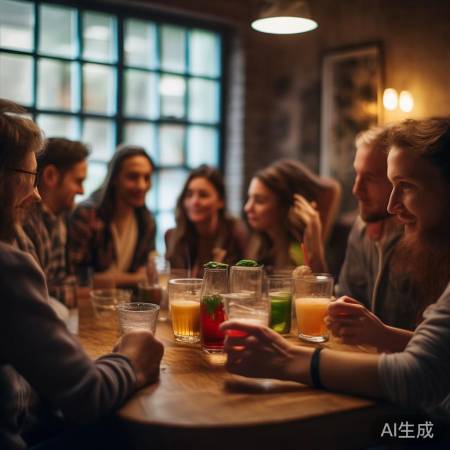 畅饮闲聊,生活美好