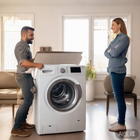 送货上门,轻松购洗衣机
