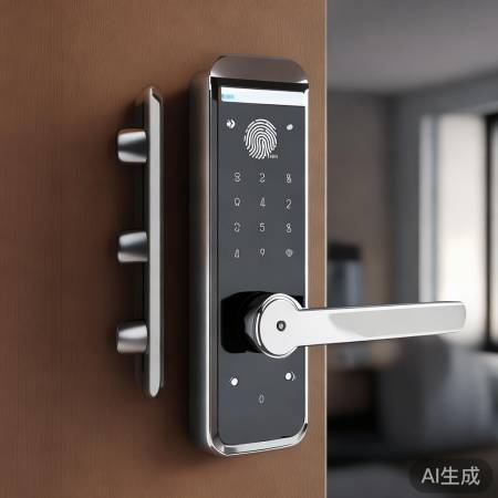 美的智能锁:指纹密码双重保障