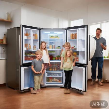 “根据需求选双开门冰箱”