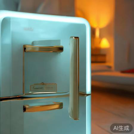 复古冰箱,节能静音,保鲜持久
