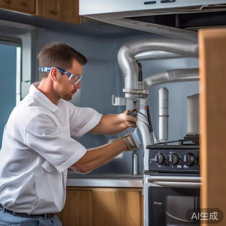 安装燃气灶，注意密封与稳固