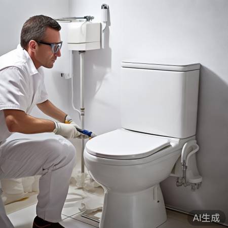 安装水箱，连接出水管