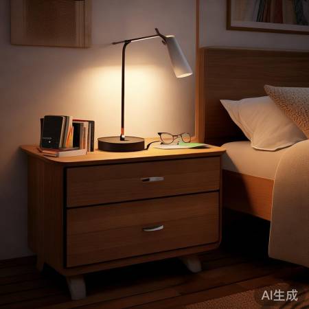 木头床头柜，实用美观