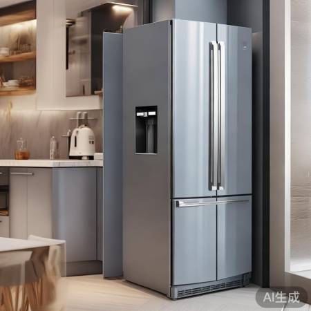 美的冰箱，简约大方，厨房风景线
