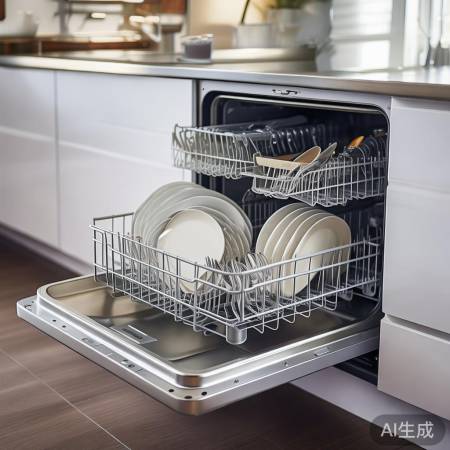 餐具摆放均匀，消毒更有效