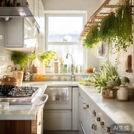 厨房整洁，生活态度