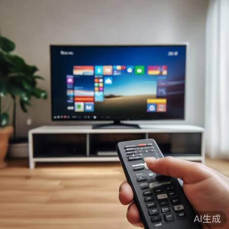 遥控轻松开电视