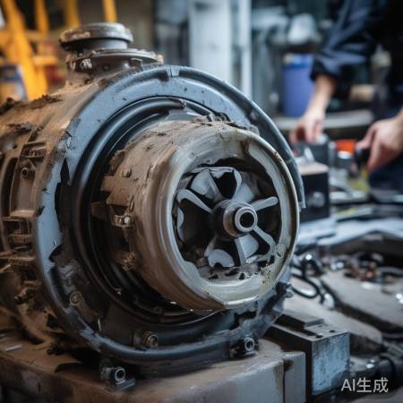 水泵电机损坏，换新即可。