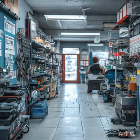 干净整洁维修店