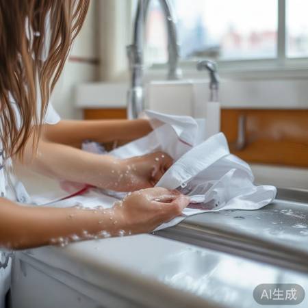 冷水浸泡除污渍