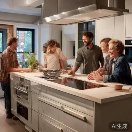 美的集成灶，家庭生活中心