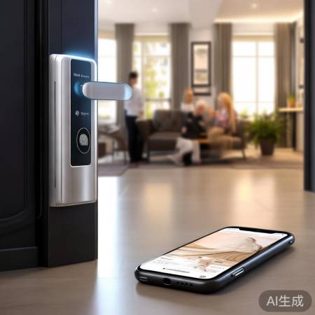 指纹锁手机控，方便老人小孩