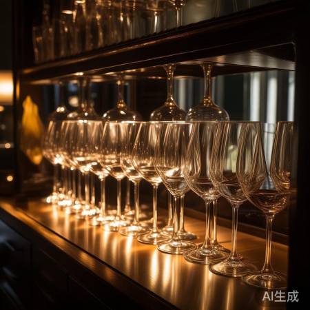 红酒杯需柔和光照衬托