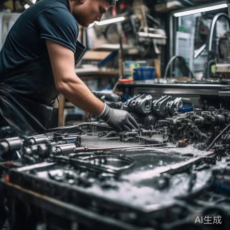 清洗并更换损坏部件