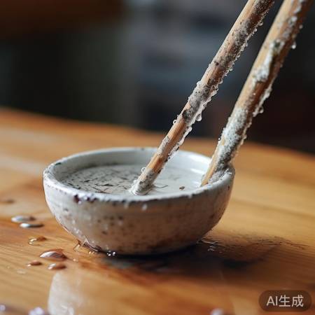 筷子长霉因潮湿未洗净