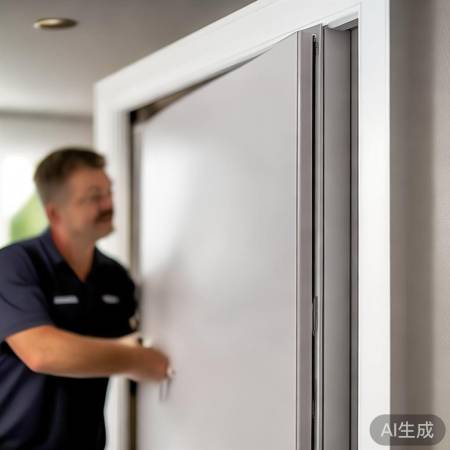 隔音门套安装图