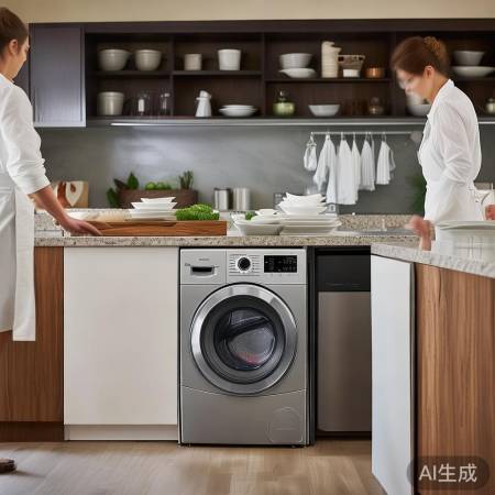 厨房洗衣机，空间利用高