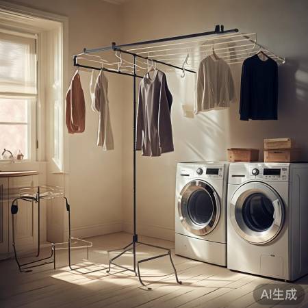 折叠晾衣架，实用又方便