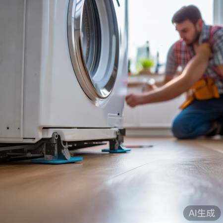 洗衣机底座稳固检查