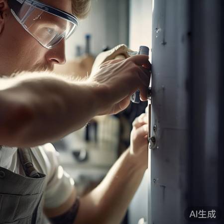 确保安全，拆卸热水器面板