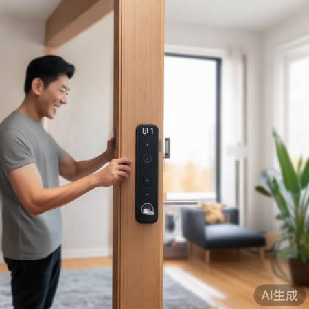 智能锁U1安装简便，智能家居好