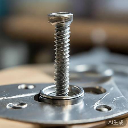 拧下螺母见固定螺丝