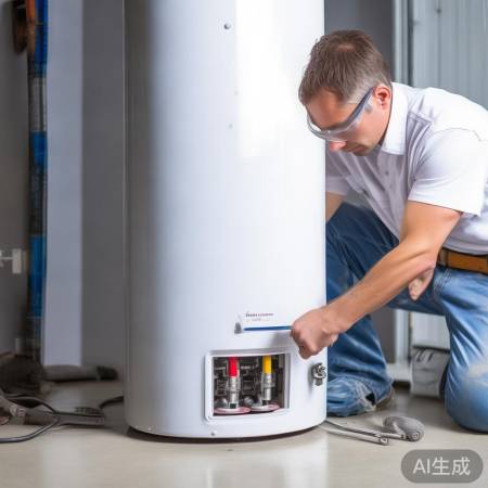 安装热水器,需平放并固定