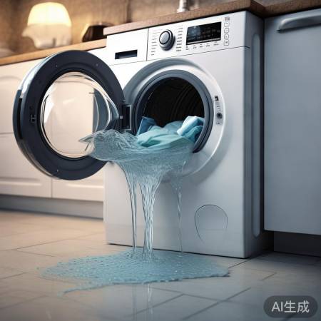 洗衣机调整角度防溅水