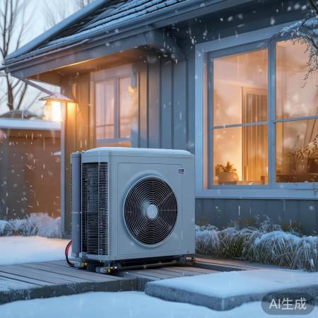 “空气能加热器,冬日温暖神器”