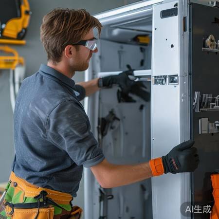 拆冰箱后盖,小心电路