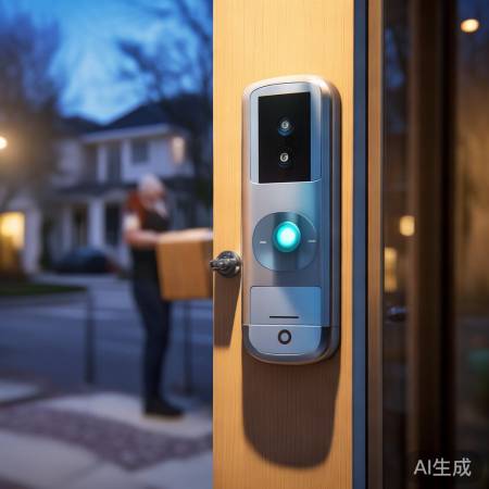 电子门铃监控门外来访
