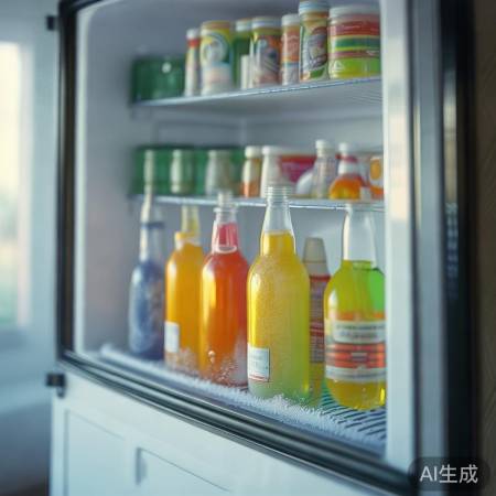 冷藏室上层放饮品奶制