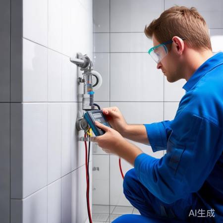 连接热水器电线，检查绝缘