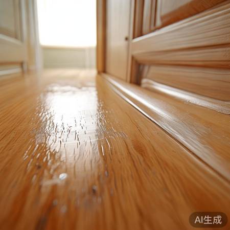 刷清漆，光泽保护门