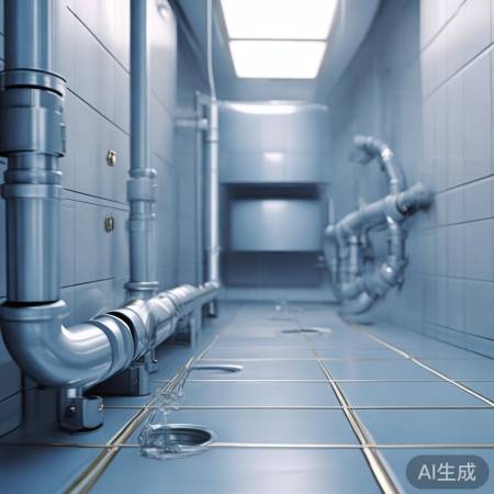 水管保持水平或倾斜