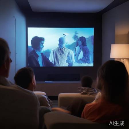 大屏投影，家庭影院体验