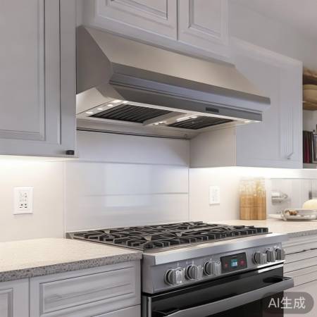 油烟机装灶上，留空间美观