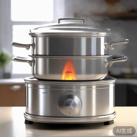 美的大号燃气灶蒸锅