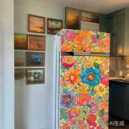 冰箱变身艺术空间