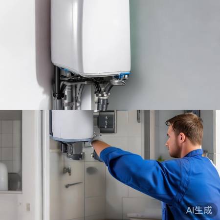 安装热水器,确保水平