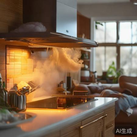 “厨房神器,智能油烟机开关”