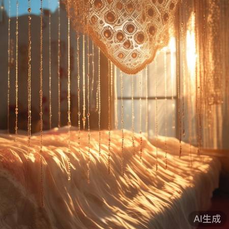 珠帘化解煞气,保护卧室私密