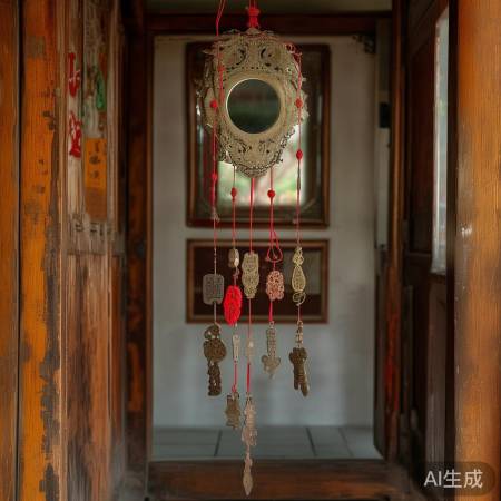 化解煞气,门镜五帝钱