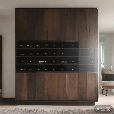 酒柜色彩选深色调