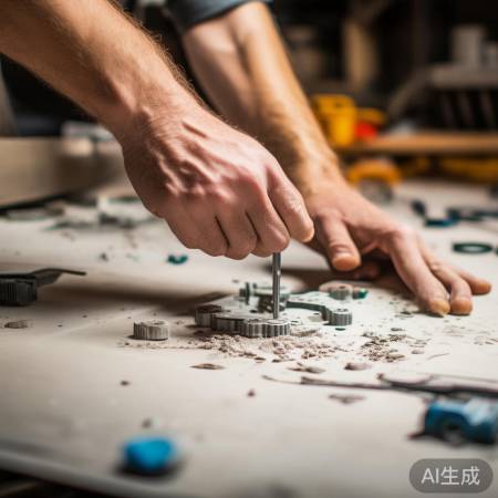 安装底座，均匀拧螺丝