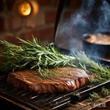 香料增味，牛排更浓郁