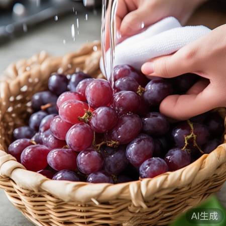 挑选水灵葡萄，清洁SPA呼吸